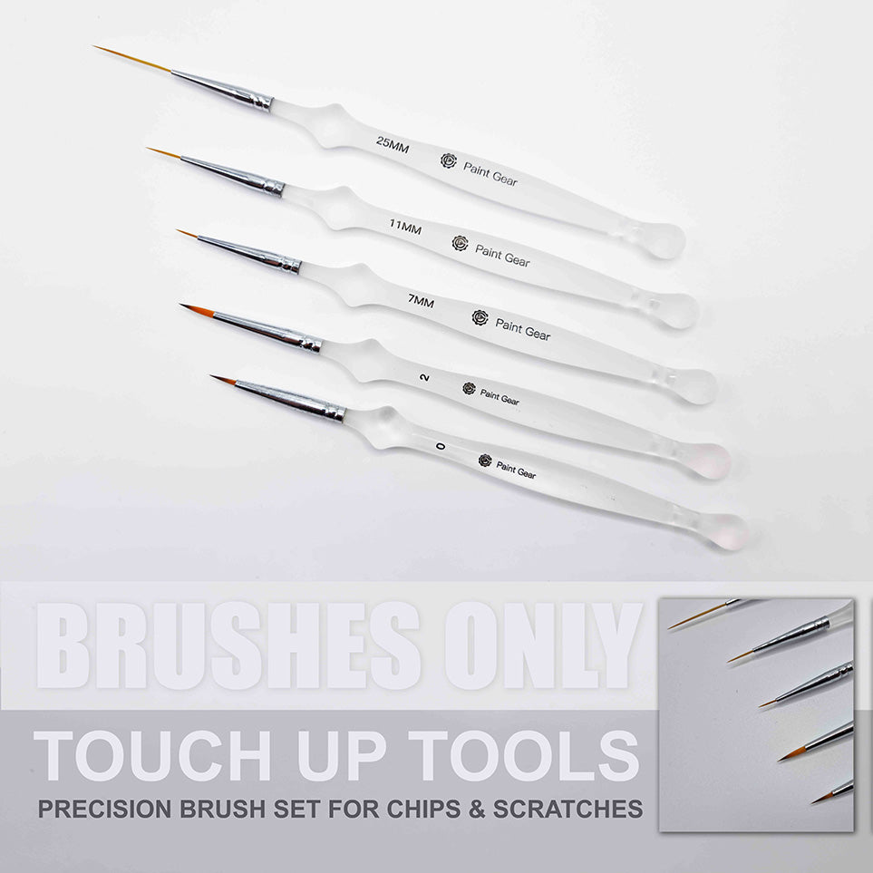 Chip & Scratch Precision Touch Up Brushes (5 PCS) – Paint Gear