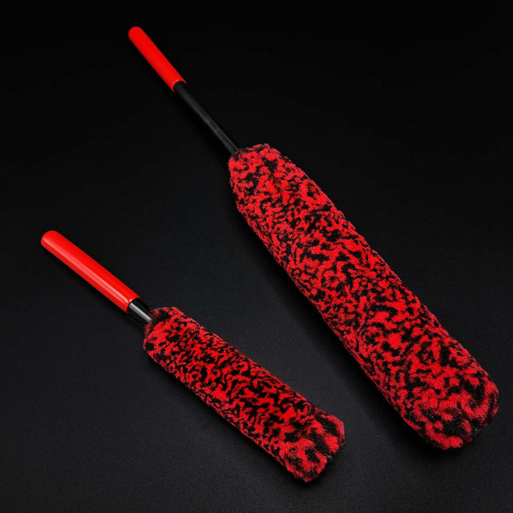 Faux Wool Alloy Wheel Brush set (2PCS)